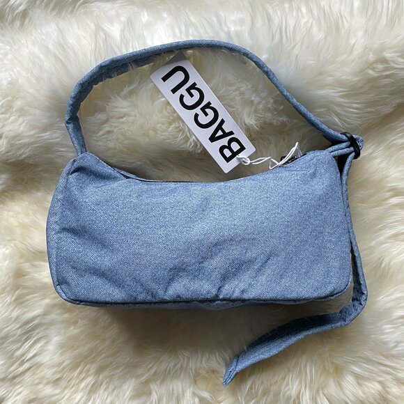 NWT Baggu Cargo Shoulder Bag - Digital Denim - Picture 2 of 9